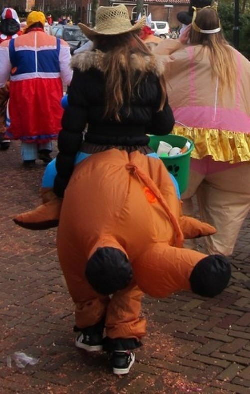 Mascottepak Opblaasbaar kostuum - Stier